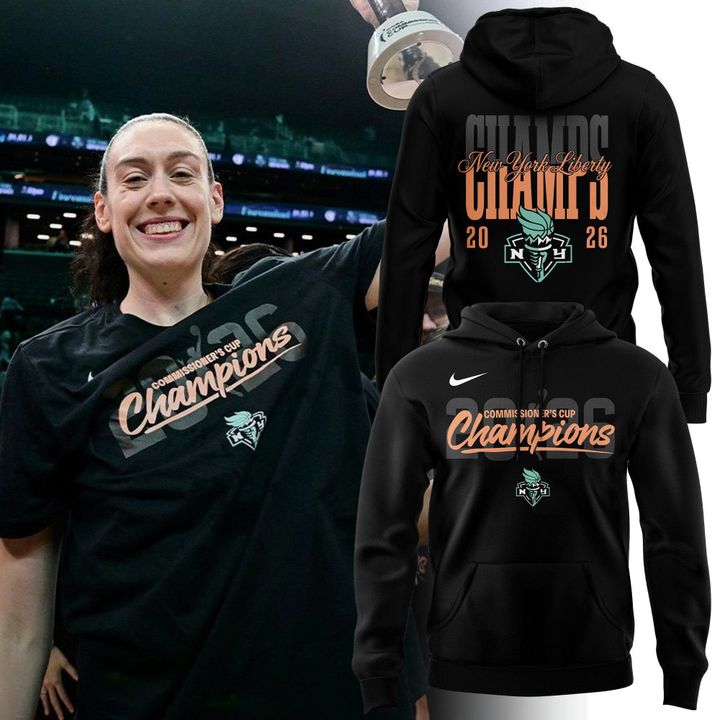 New York Liberty Seafoam 2026 COMMISSIONER’S CUP CHAMPIONS Hoodie