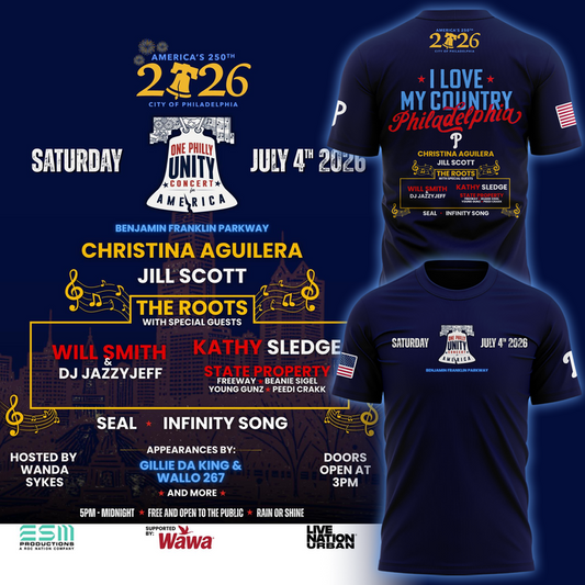 Philadelphia Phillies Celebrate America's 250th Birthday in Philly Navy Tshirt
