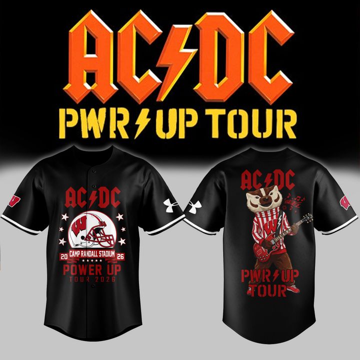 02.2. AC/DC x Wisconsin Badgers Football - Power Up Tour 2026 Jersey