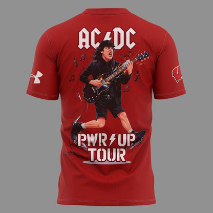 09. Special Edition AC/DC x Wisconsin Badgers Football - Power Up Tour 2026 T-Shirt