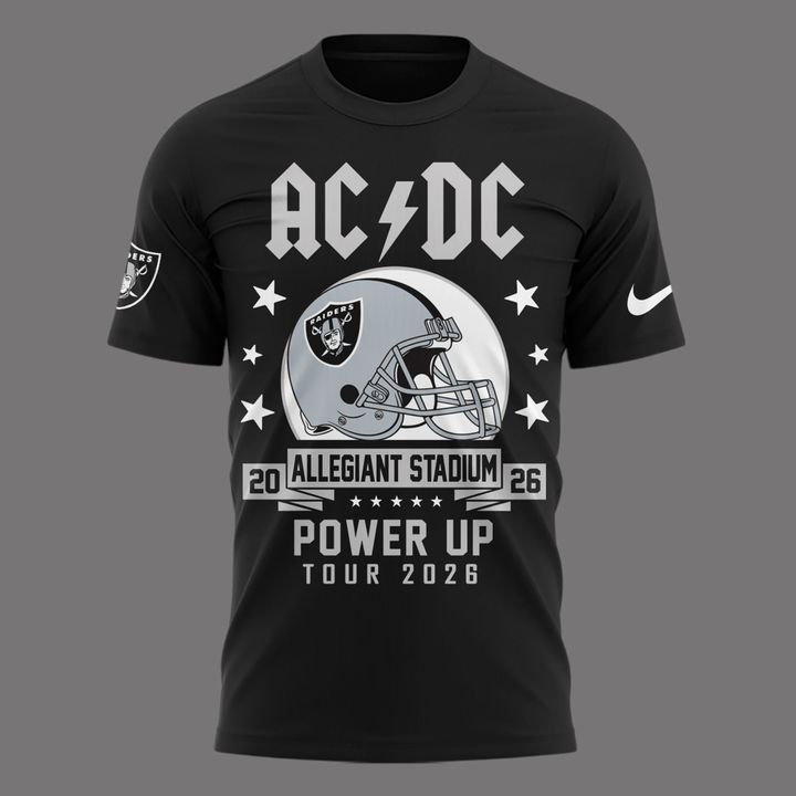01. AC/DC x Las Vegas Raiders - Power Up Tour 2026 T-Shirt
