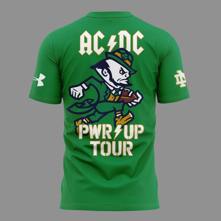 02.1. Exclusive AC/DC x Notre Dame Football - Power Up Tour 2026 T-Shirt