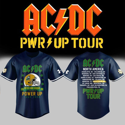 01.1. Limited Edition AC/DC x Notre Dame Football - Power Up Tour 2026 Jersey