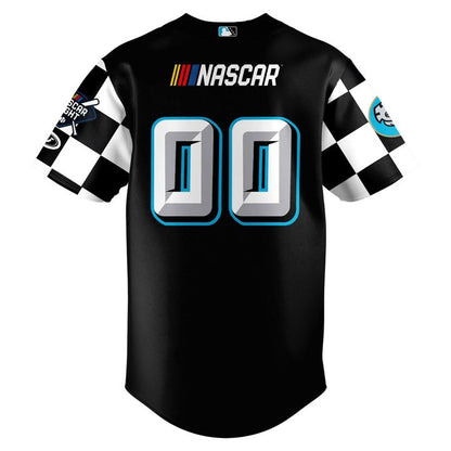 Custom Charlotte Knights NASCAR Theme Black Baseball Jersey