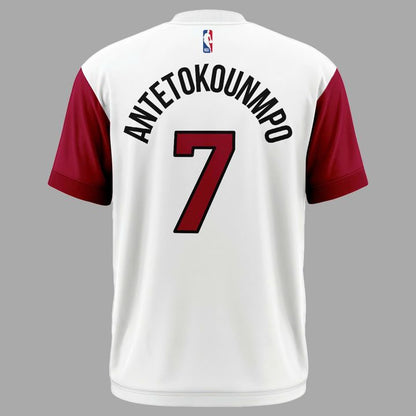 Giannis Antetokounmpo Miami HEAT White T-Shirt
