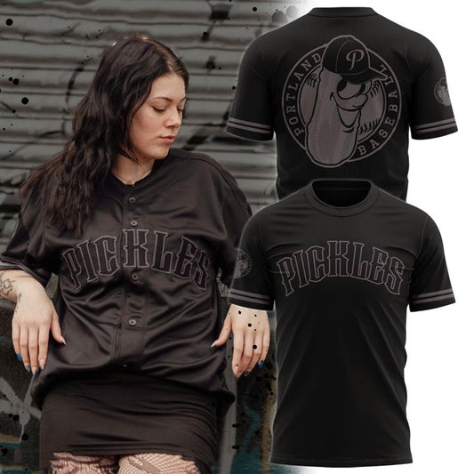 Portland Pickles 2026 Emo Night Black T-Shirt