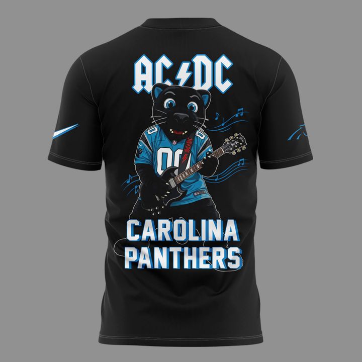 01.3. New Shirt Carolina Panthers x AC/DC - Power Up Tour 2026 T-Shirt
