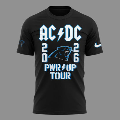 01.3. New Shirt Carolina Panthers x AC/DC - Power Up Tour 2026 T-Shirt