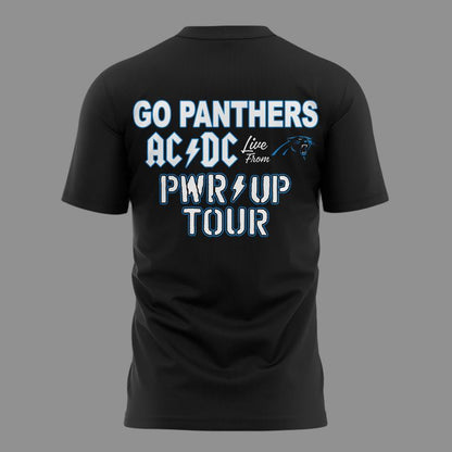 01.1. Exclusive Power Up Tour 2026 - AC/DC x Carolina Panthers T-Shirt