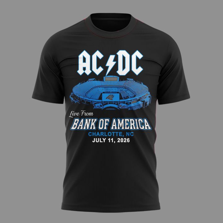 01.1. Exclusive Power Up Tour 2026 - AC/DC x Carolina Panthers T-Shirt