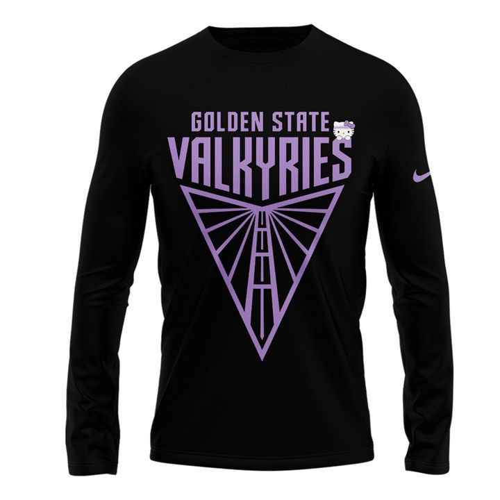 New Long Sleeve Black 2026 Golden State Valkyries x Hello Kitty