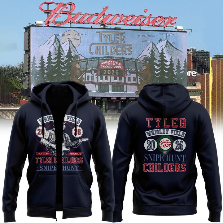 Special 2026 Tyler Childers at Wrigley Field Zip Hoodie