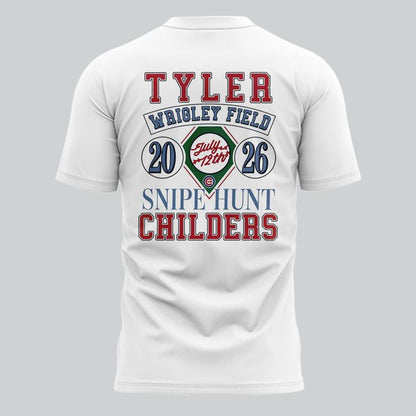 Special 2026 Tyler Childers at Wrigley Field T-Shirt - White