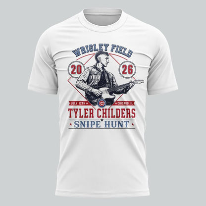Special 2026 Tyler Childers at Wrigley Field T-Shirt - White