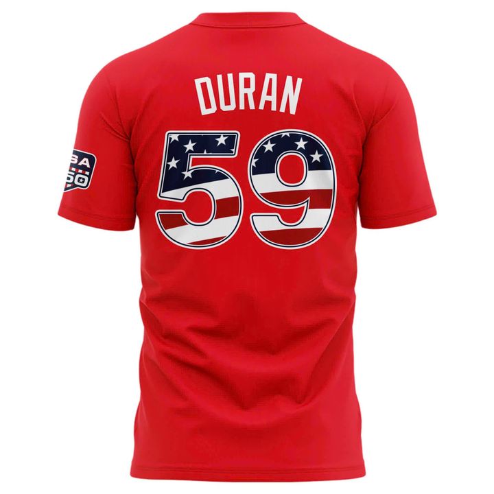 2026 All-Star Game Men's National League Cristopher Sánchez Nike Red Name & Number T-Shirt