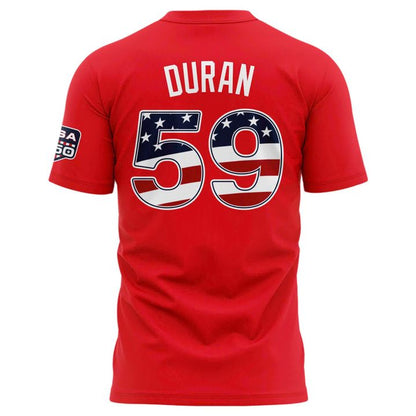2026 All-Star Game Men's National League Cristopher Sánchez Nike Red Name & Number T-Shirt