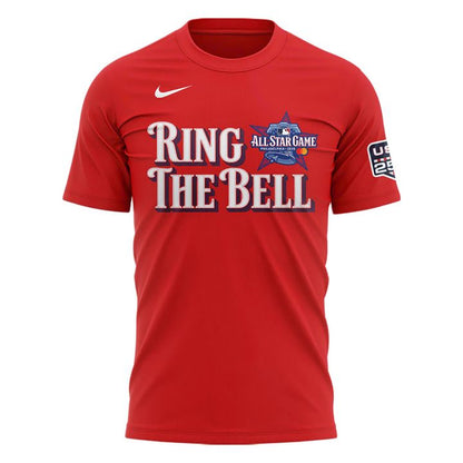 Custom Name & Number 2026 All-Star Game Ring The Bell Double-Sided Red Tee