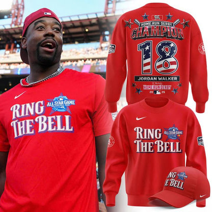 2026 Home Run Derby Champion Jordan Walker Ring The Bell Fan Sweatshirt