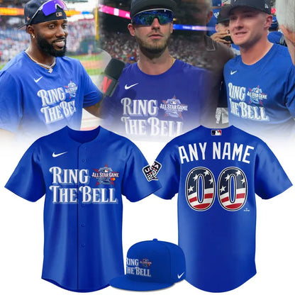 2026 All-Star Game Ring The Bell Philadelphia Custom Name & Number Blue Jersey