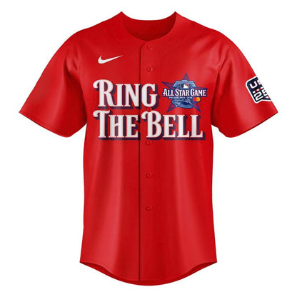 Custom Name & Number 2026 All-Star Game Ring The Bell Double-Sided Red Jersey