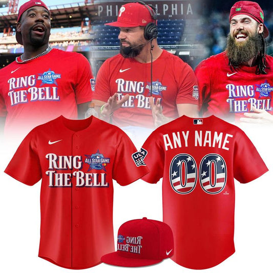 Custom Name & Number 2026 All-Star Game Ring The Bell Double-Sided Red Jersey