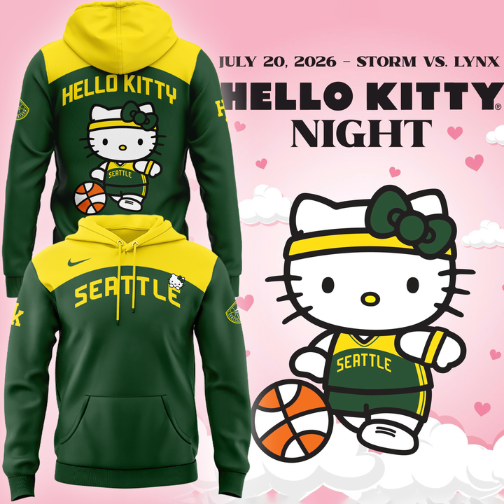 Exclusive Edition Seattle Storm x Hello Kitty Night Hoodie 2026