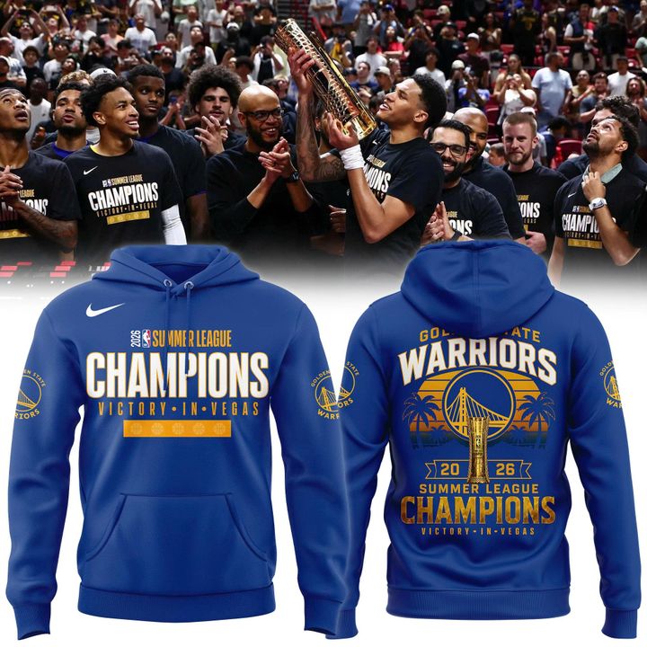 Golden State Warriors 2026 NBA Summer League Champions Blue Hoodie