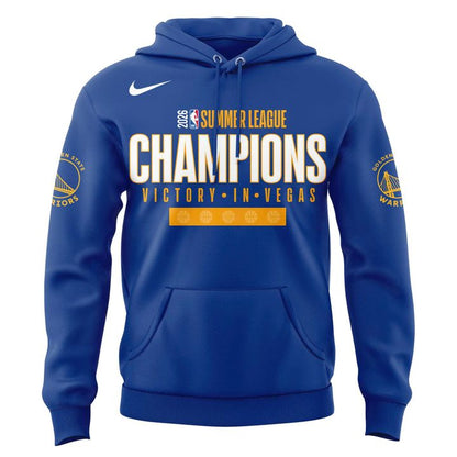 Golden State Warriors 2026 NBA Summer League Champions Blue Hoodie
