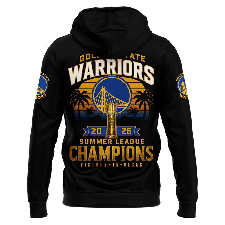 Golden State Warriors 2026 NBA Summer League Champions Black Hoodie
