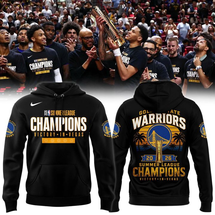 Golden State Warriors 2026 NBA Summer League Champions Black Hoodie