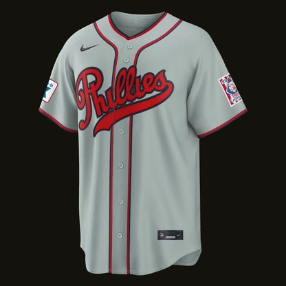 Jhoan Duran Philadelphia Phillies 2026 Field of Dreams Stadium Jersey - Gray - Signature