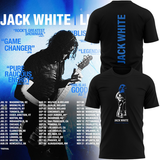 Limited edition Jack White Live 2026 Tour Tshirt