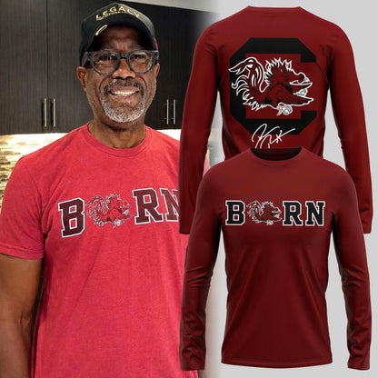 Limited edition "Born a Gamecock" Long Sleeve Signatures Print of Darius Rucker for South Carolina Gamecocks fans