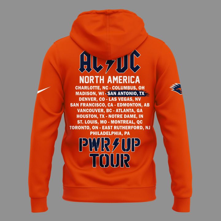 Newest Hoodie AC/DC x UTSA Roadrunners Football - Power Up Tour 2026 Hoodie
