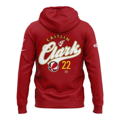 Indiana Fever 2026 Caitlin Clark Red Zip Hoodie