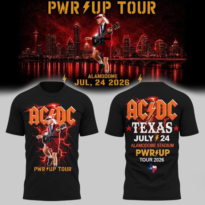 AC/DC x UTSA Roadrunners Football - Power Up Tour 2026 T-Shirt
