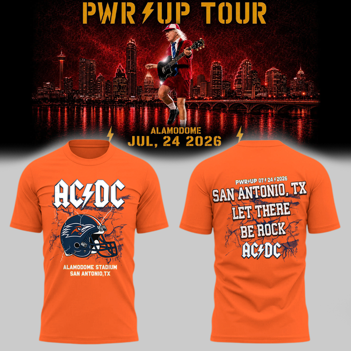 AC/DC x UTSA Roadrunners Football - Power Up Tour 2026 T-Shirt