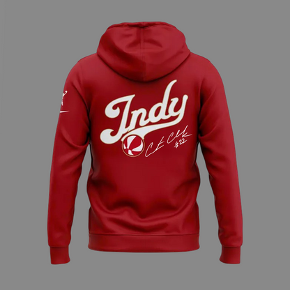 2026 Exclusive Caitlin Clark Signatures Print Zip Hoodie. For the Indiana Fever fans