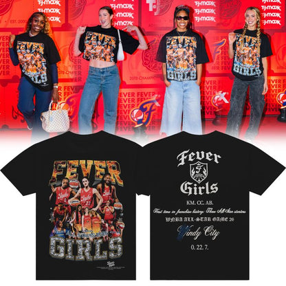 Limited Edition All Stars 2026 Indiana Fever Girls T-shirt