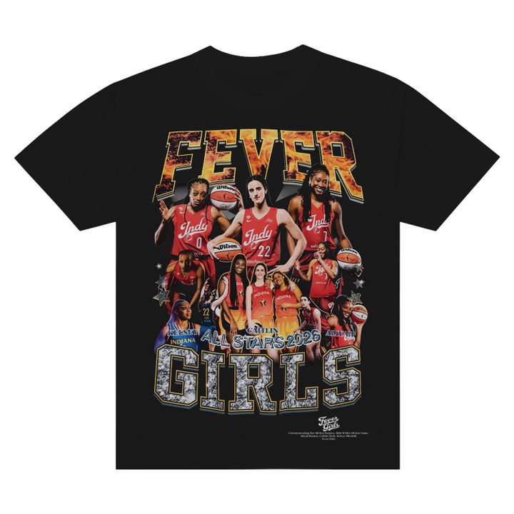 Limited Edition All Stars 2026 Indiana Fever Girls T-shirt