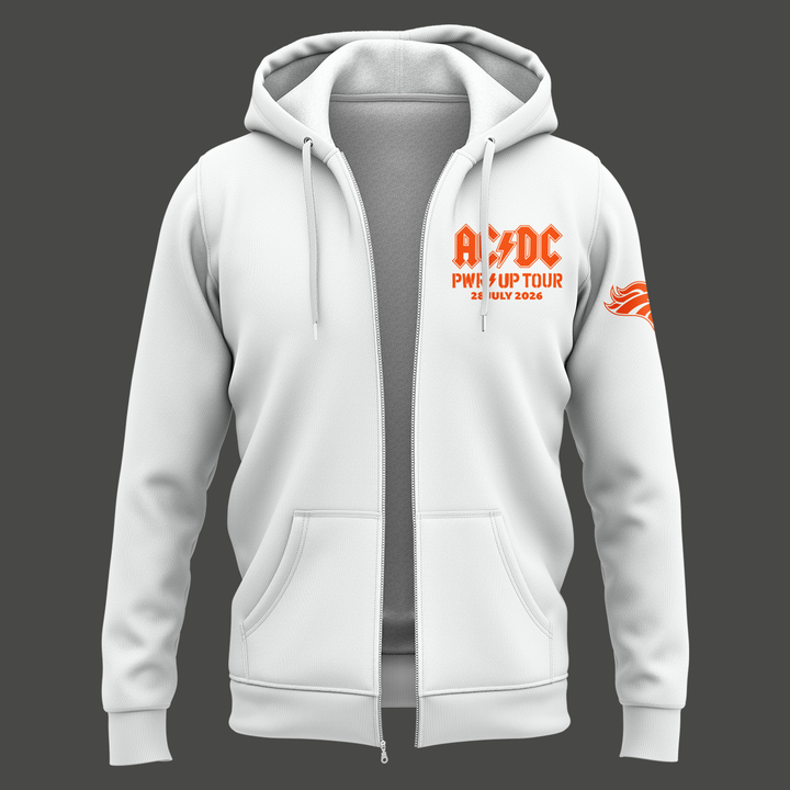 Exclusive Version Denver Broncos x PWR/UP TOUR Zip Hoodie 2026