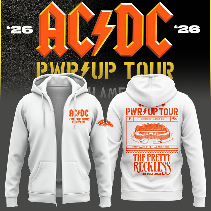 Exclusive Version Denver Broncos x PWR/UP TOUR Zip Hoodie 2026