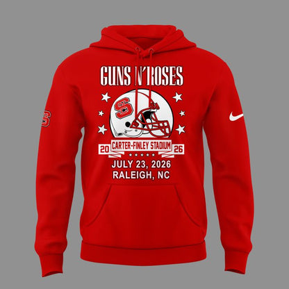 Exclusive 2026 Guns N' Roses x NC State Football - World Tour 2026 Hoodie