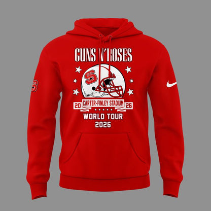 Exclusive 2026 Guns N' Roses x NC State Football - World Tour 2026 Hoodie