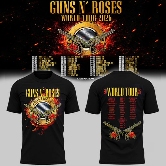 Exclusive Guns N' Roses - World Tour 2026 T-Shirt