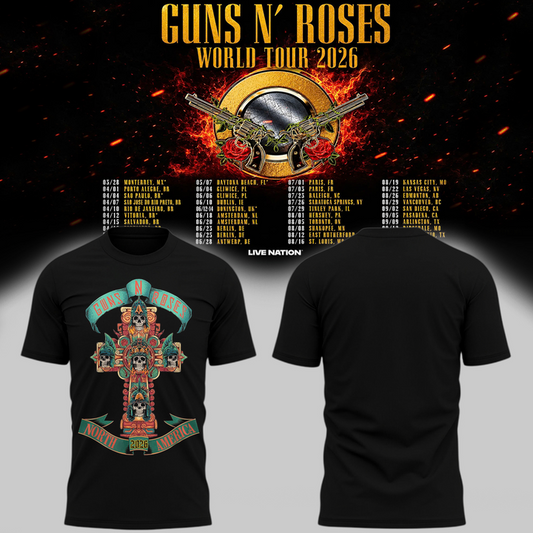 Special Shirt Guns N' Roses - World Tour 2026 T-Shirt