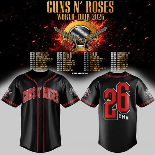 New Shirt Guns N' Roses - World Tour 2026 Jersey