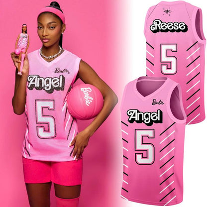Angel Reese Barbie Game Day Pink Jersey
