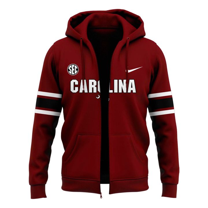 Special 2026 Red Uniform South Carolina Football Zip Hoodie