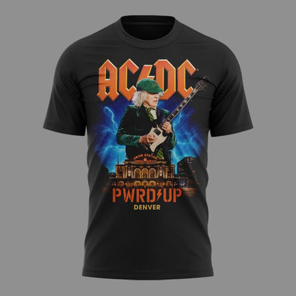 01. Newest Shirt AC/DC - Exclusive Denver Event Shirt - Power Up Tour 2026 T-Shirt